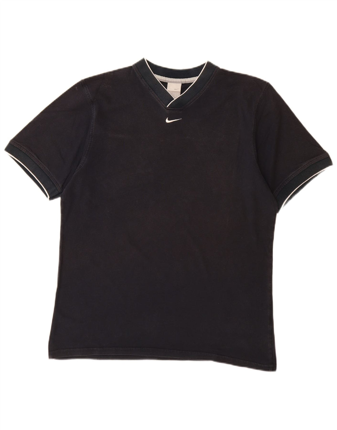 Мужская футболка NIKE UK 42/44, большая, темно-синяя, хлопковая