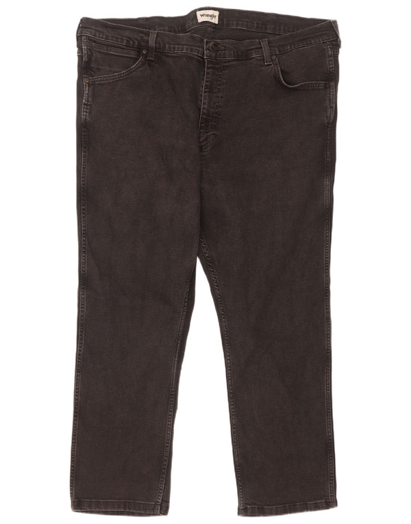 Мужские прямые джинсы Wrangler Greensboro Regular Fit W44 L28, черный хлопок