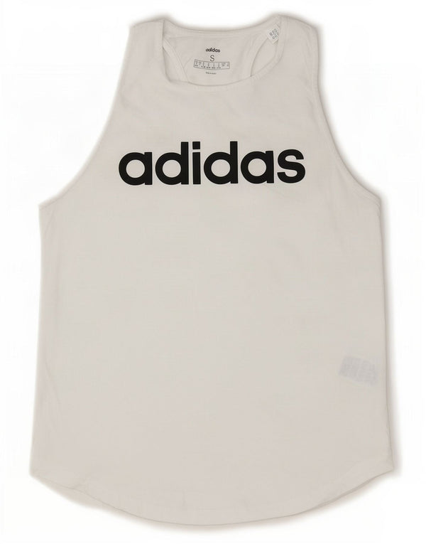 Женский жилет с рисунком Adidas UK 8/10, маленький белый хлопок