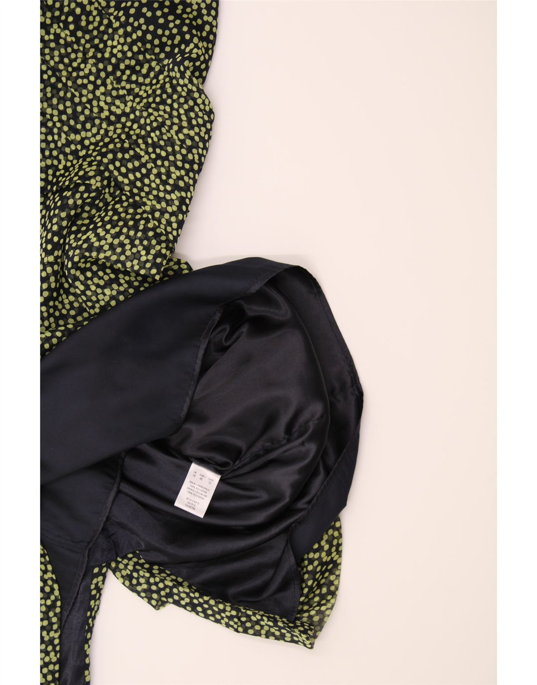 JACQUES VERT Womens Sheath Dress UK 14 Large Green Spotted Polyester Vintage Jacques Vert and Second-Hand Jacques Vert from Messina Hembry 