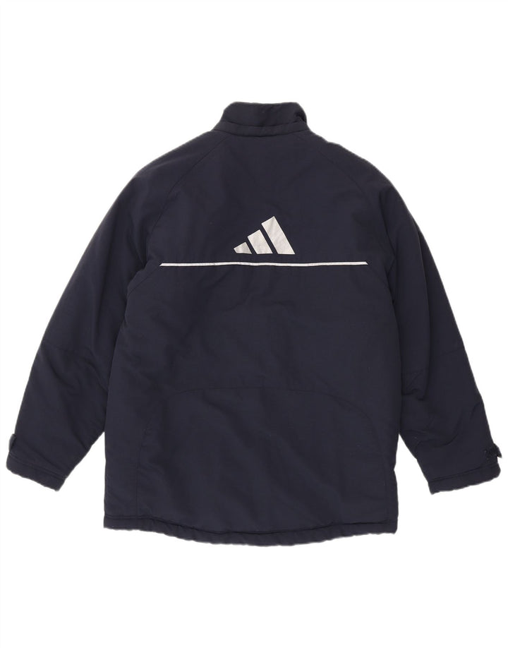 Ветровка Adidas для мальчиков с графическим рисунком 13–14 лет, темно-синий полиамид