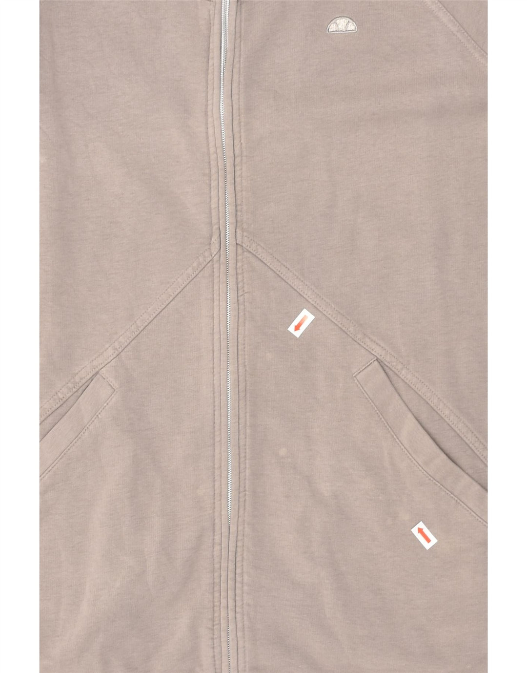 ELLESSE Womens Tracksuit Top Jacket UK 16 Large Grey Cotton | Vintage Ellesse | Thrift | Second-Hand Ellesse | Used Clothing | Messina Hembry 