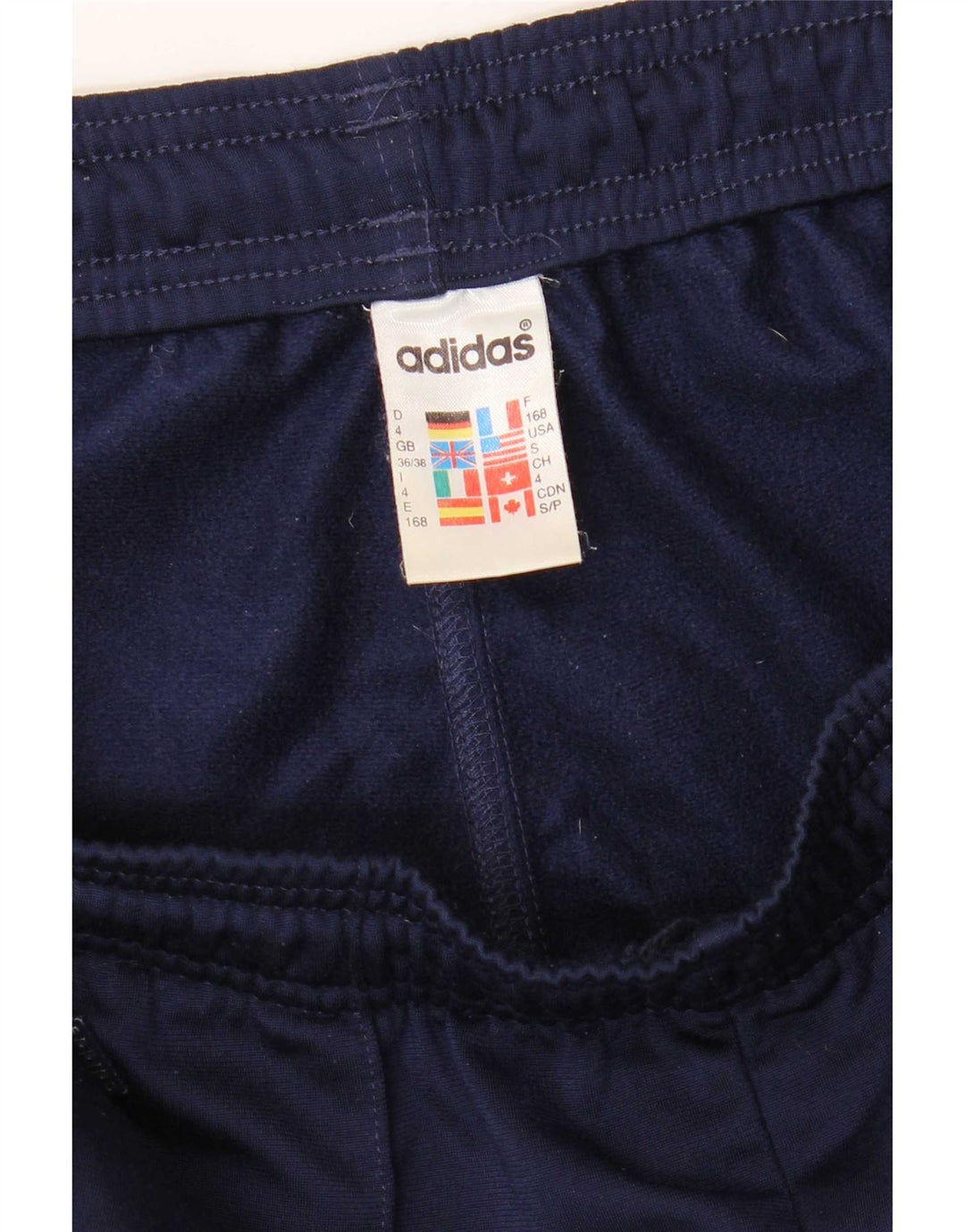 Мужские спортивные брюки Adidas UK 36/38, маленькие, темно-синие, полиэстер