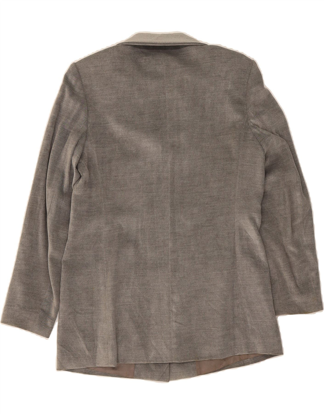 PRISMA Womens Longline 3 Button Blazer Jacket UK 12 Medium Grey Viscose Vintage Prisma and Second-Hand Prisma from Messina Hembry 