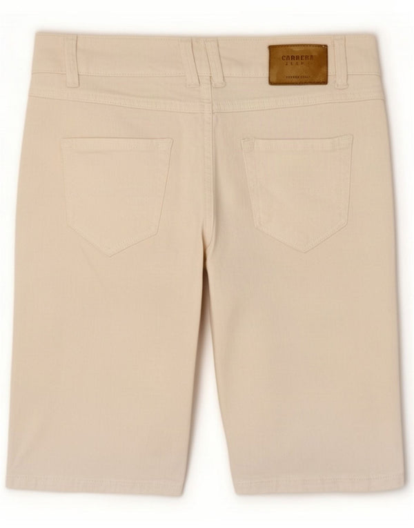 Carrera Womens Denim Shorts IT 46 Large W31 White Cotton