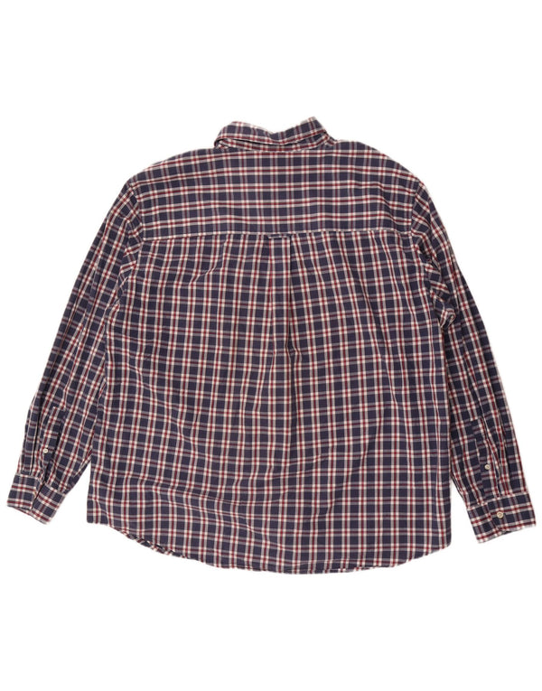 Мужская рубашка Chaps Easy Care 2XL, темно-синяя клетка, хлопок