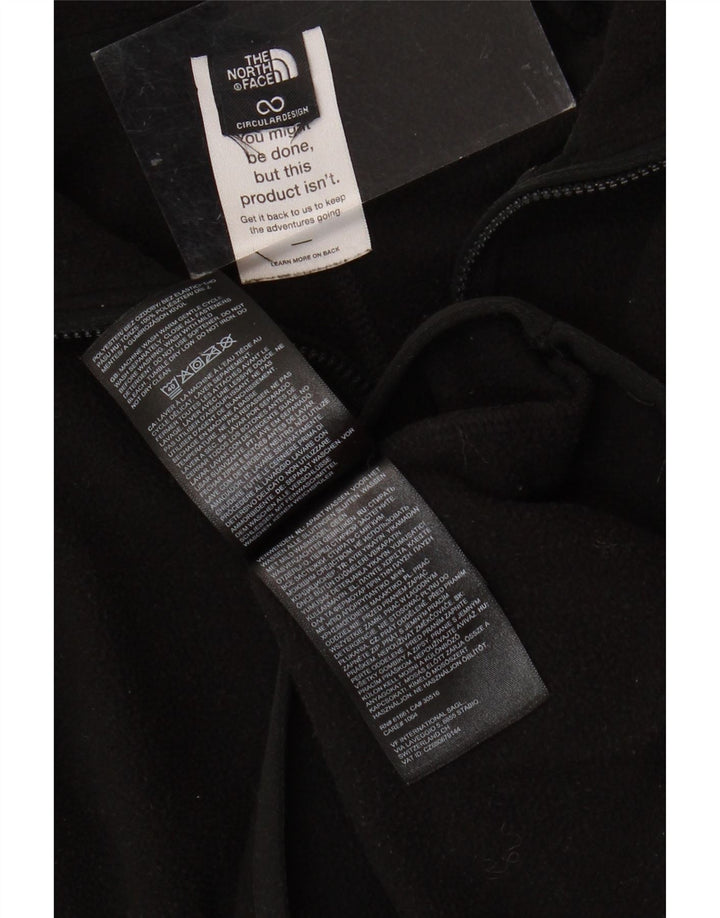 THE NORTH FACE Флисовый джемпер с воротником на молнии для девочек 12–13 лет, черный полиэстер