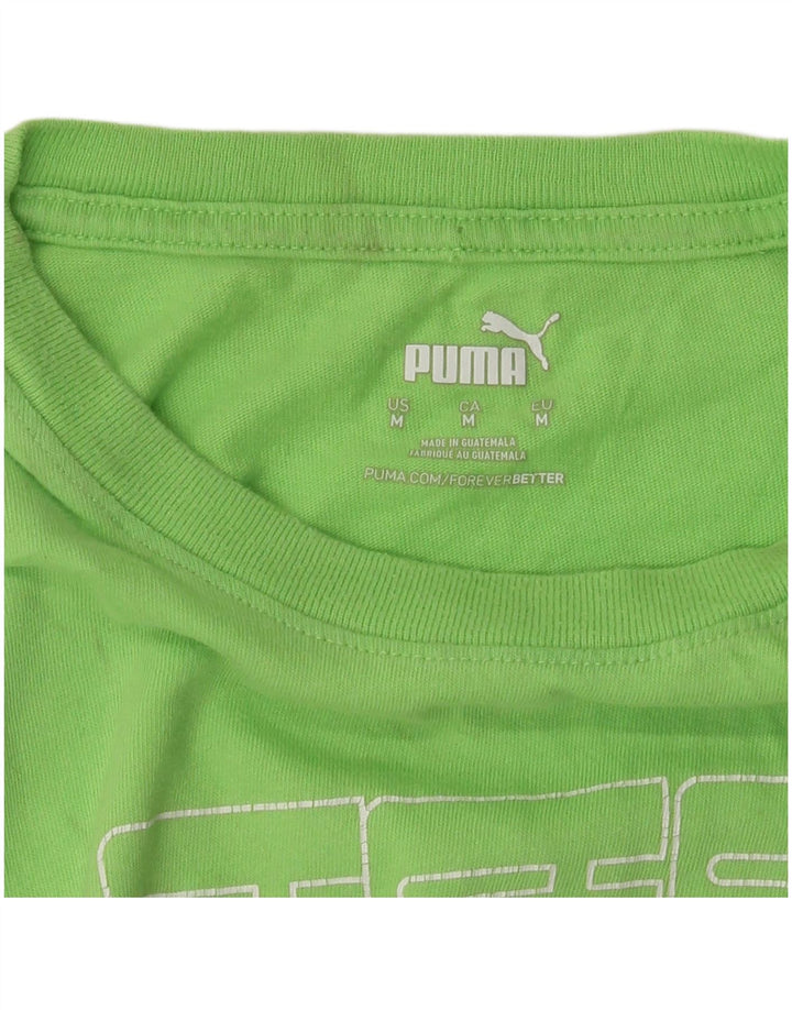 Женская футболка с рисунком PUMA Top UK 14 Medium Green