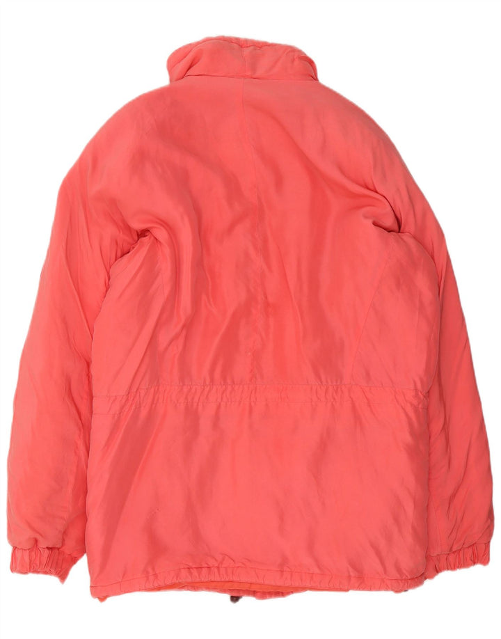 Винтажная женская ветровка, Великобритания, 18 XL, розовая шелковая