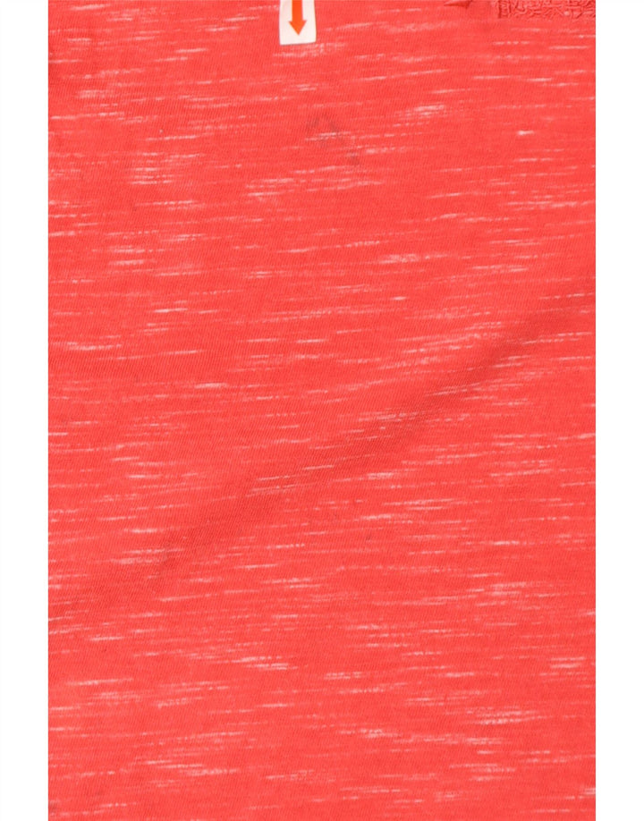 SUPERDRY Мужской жилет из хлопка среднего красного цвета в крапинку