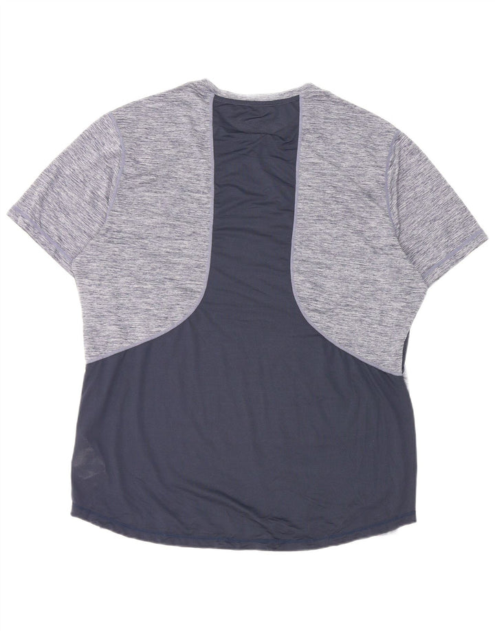 Мужская футболка Umbro Top XL Темно-синяя в крапинку из полиэстера
