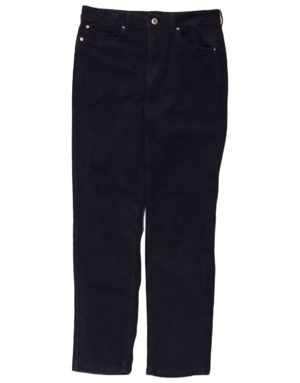 Женские вельветовые брюки Marks & Spencer UK 14, большие W32 L28, темно-синие