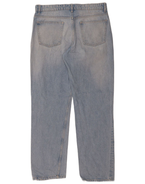 Женские прямые джинсы Zara с высокой талией EU 42, большие W32 L32, синие
