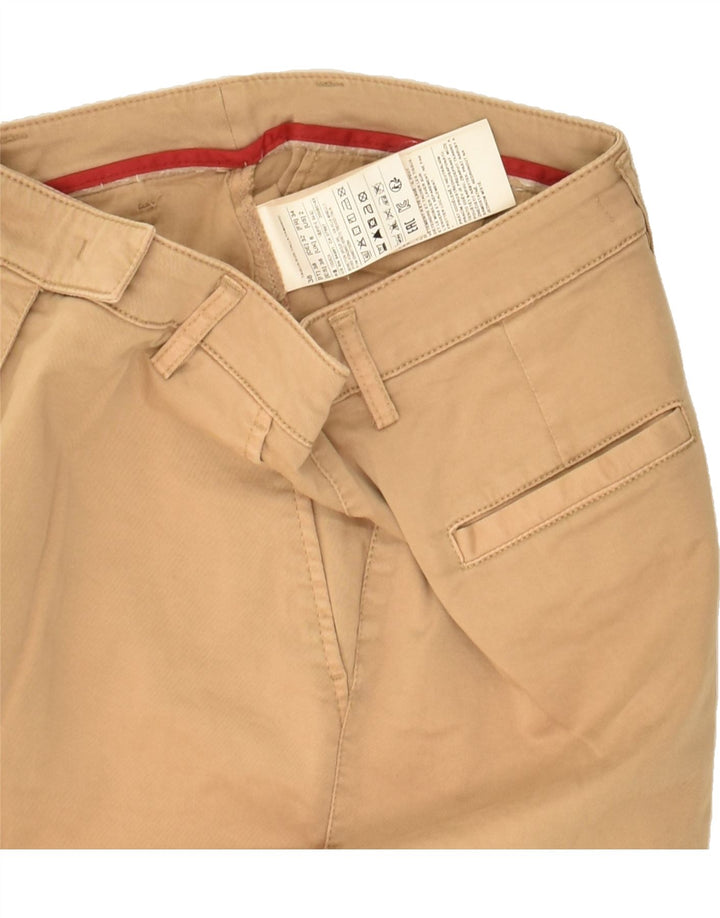 BENETTON Womens Pencil Skirt UK 6 XS W28 Brown Cotton | Vintage Benetton | Thrift | Second-Hand Benetton | Used Clothing | Messina Hembry 