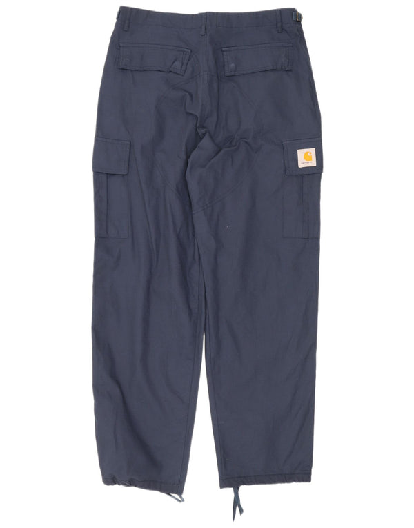 Женские прямые брюки-карго Carhartt, большие W30 L29, темно-синие, хлопок