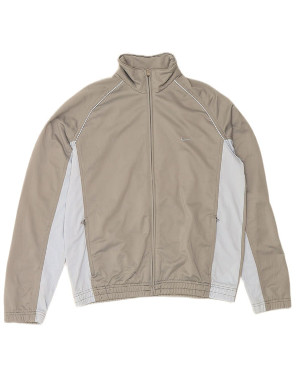 Мужской спортивный костюм NIKE, верхняя куртка UK 38/40, средний серый цвет с цветными блоками