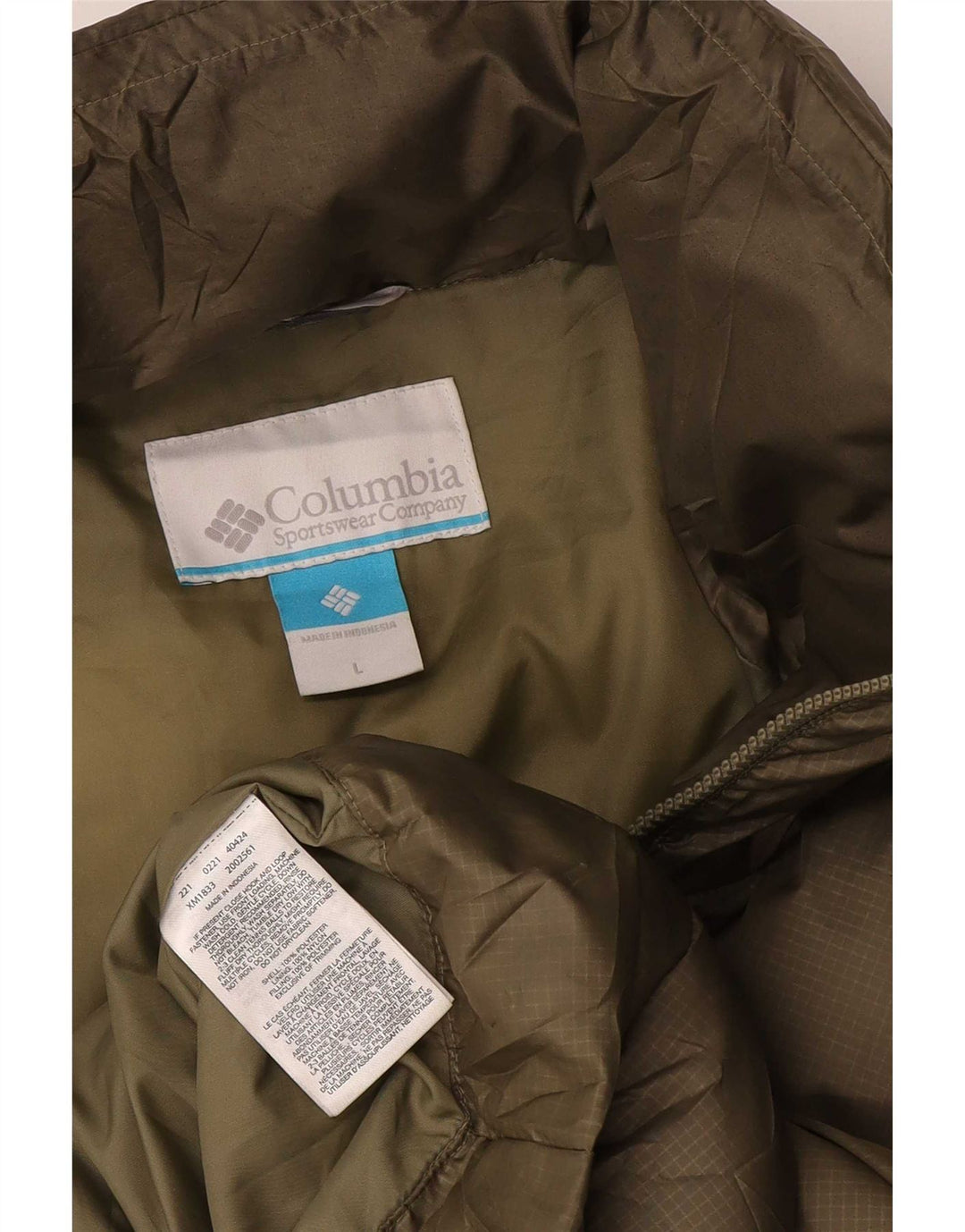 Мужская стеганая куртка Columbia UK 40, большой зеленый полиэстер