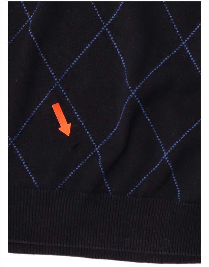 Мужская майка CHAPS XL, темно-синий, хлопок с узором аргайл/бриллиант