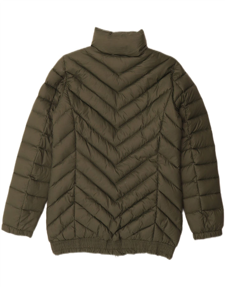 WOOLRICH Womens Padded Jacket UK 12 Medium Khaki Vintage Woolrich and Second-Hand Woolrich from Messina Hembry 