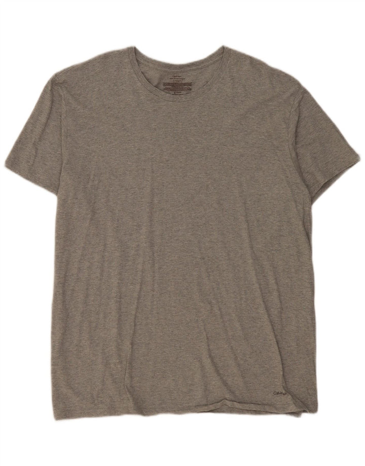 Мужская футболка Calvin Klein Top XL Серая в крапинку