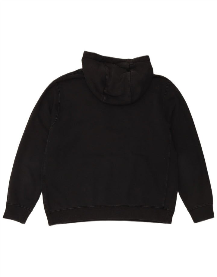 Мужской джемпер с капюшоном NIKE, большой размер, черный хлопок