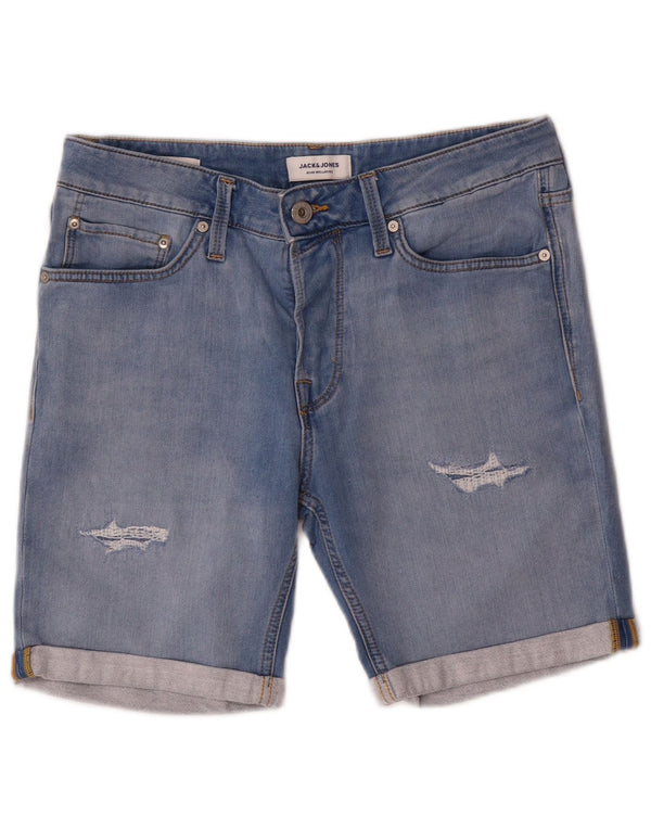 Мужские джинсовые шорты Jack & Jones Medium W32, синие, хлопок
