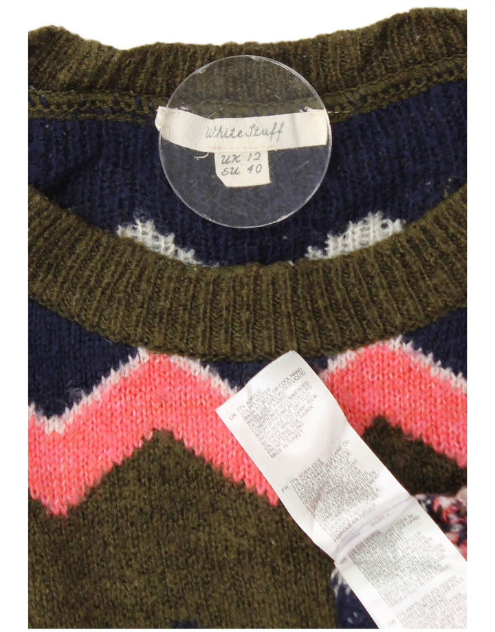 Женский джемпер с круглым вырезом White Stuff UK 12, средний разноцветный