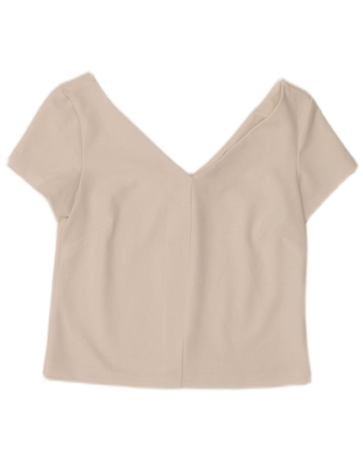 Женский укороченный топ Zara UK 12, средний белый