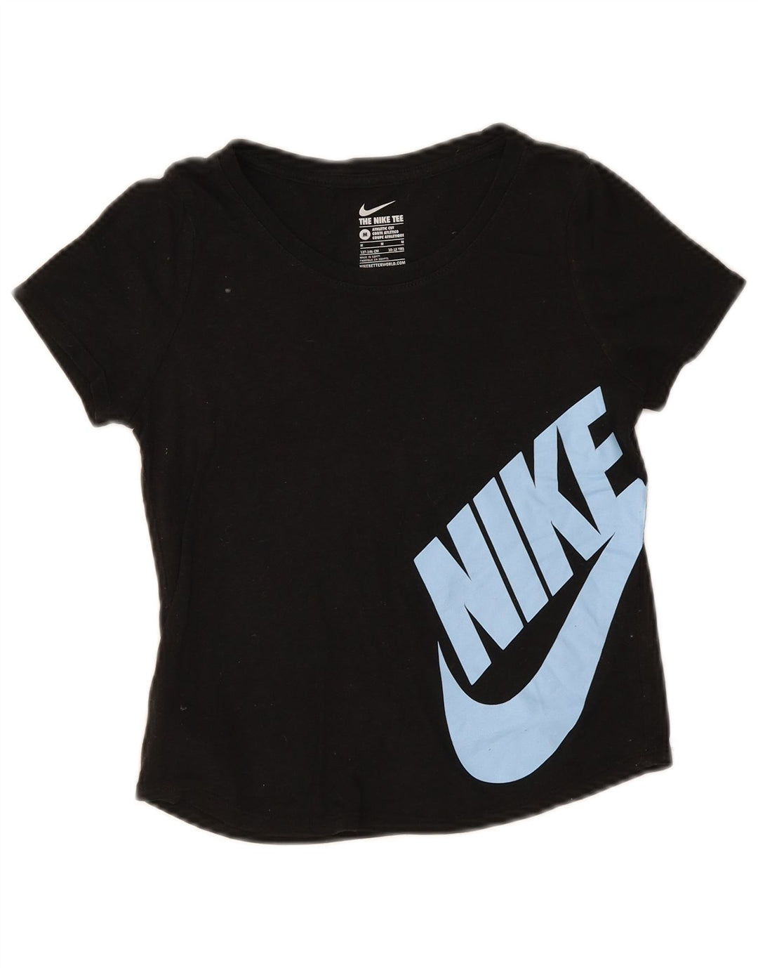 Футболка с графическим рисунком спортивного кроя Nike для мальчиков, черный полиэстер, 10–11 лет