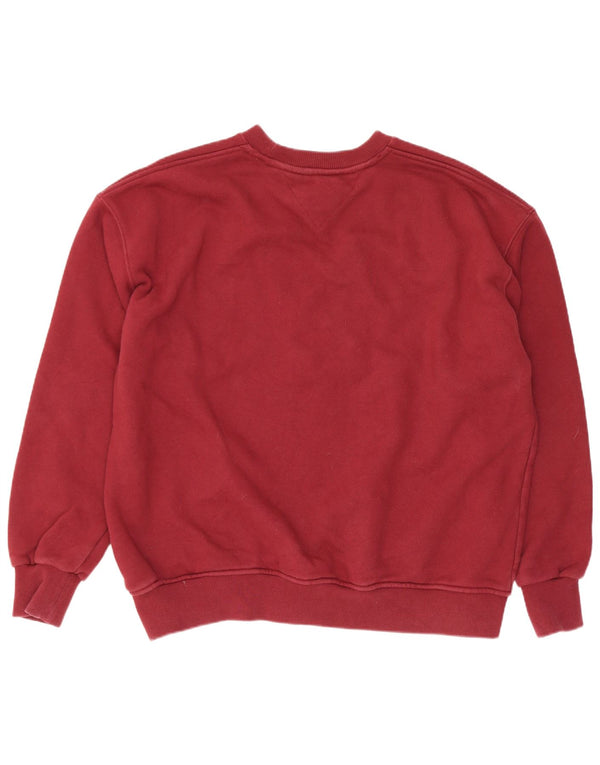 Tommy Hilfiger Мужской свитшот с рисунком XL Темно-бордовый хлопок
