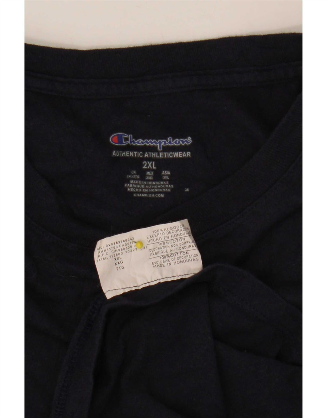 Мужская футболка Champion 2XL, темно-синяя, хлопок