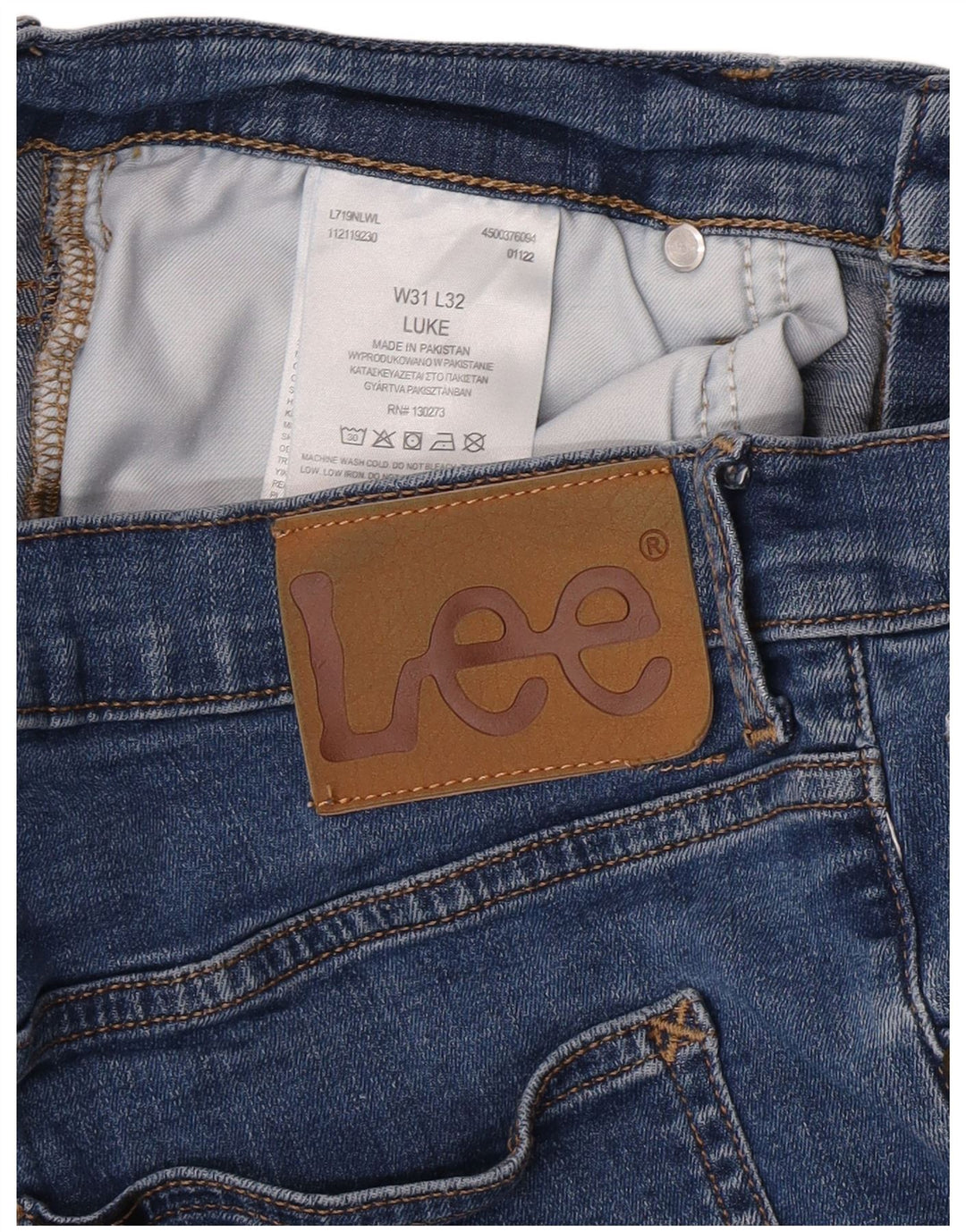 Женские джинсы Lee Luke Slim W31 L32, синий хлопок