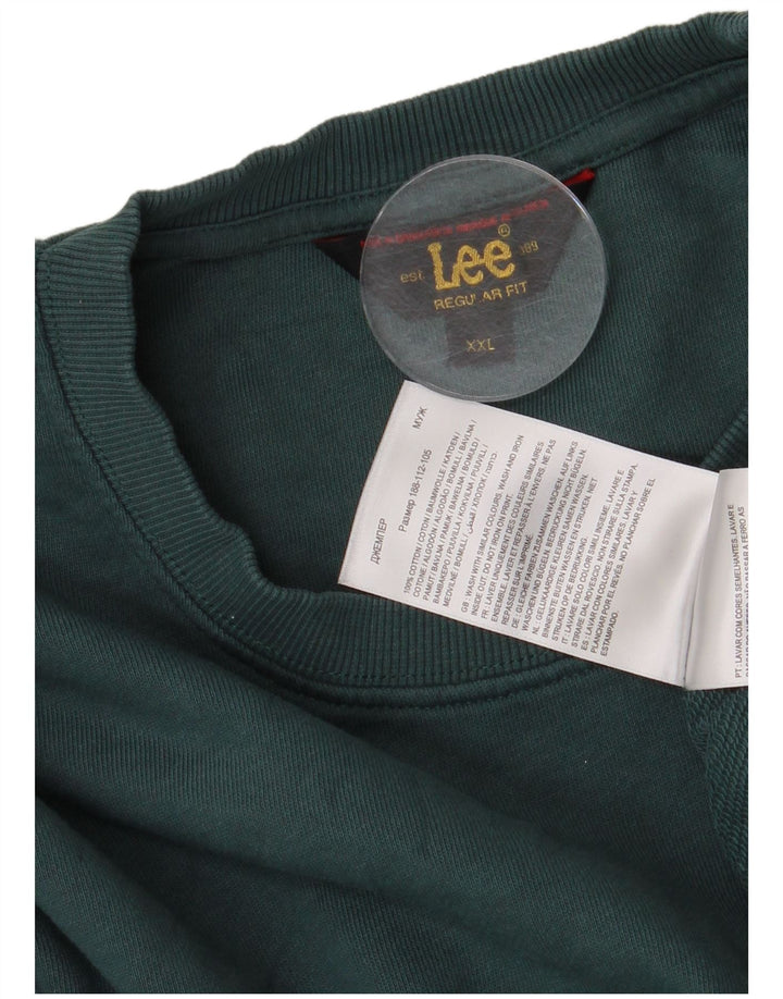 Мужской свитер Lee Regular Fit 2XL, зеленый хлопок