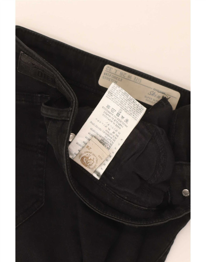 Женские джинсовые шорты Diesel Skinzee W28, средний черный, хлопок