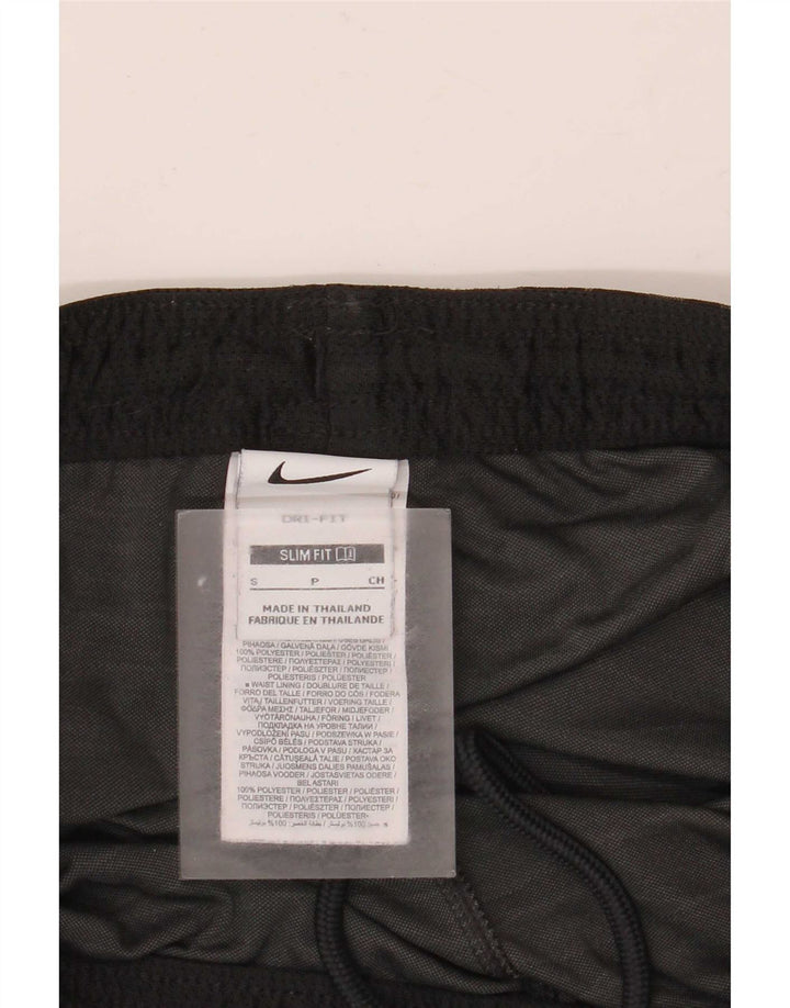 Мужские тонкие спортивные шорты Nike Dri Fit, маленькие черные полиэстер с цветными блоками