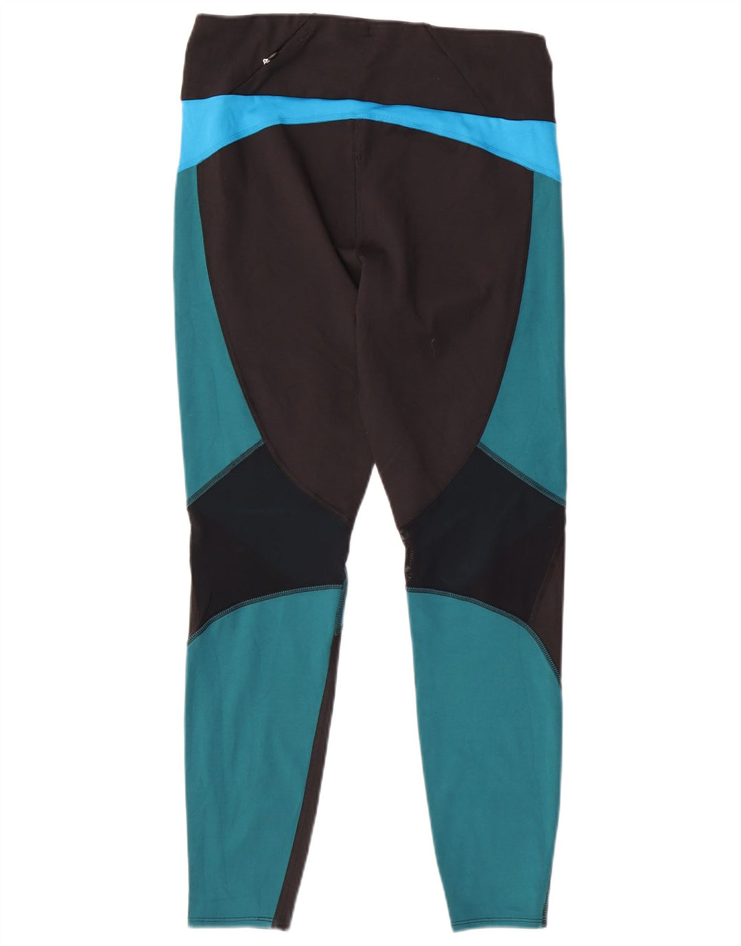 Женские леггинсы Marks & Spencer UK 14, средний черный, полиэстер с цветными блоками