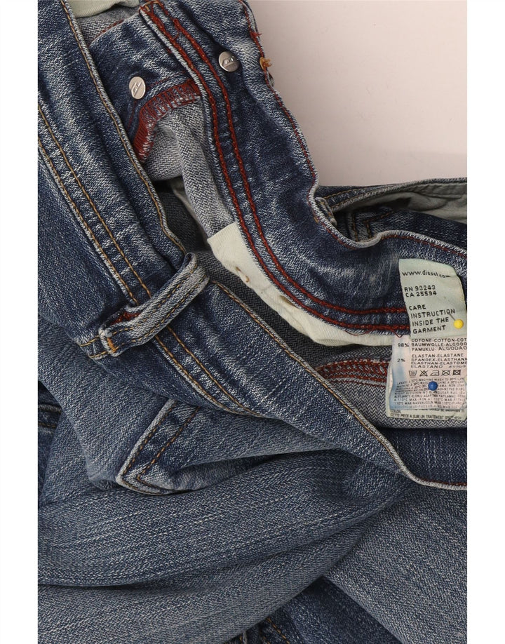 Мужские прямые джинсы Diesel W36 L32 синие, хлопок