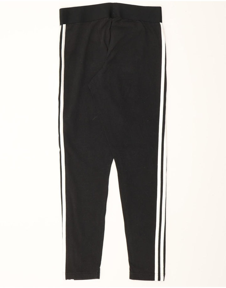 Женские леггинсы ADIDAS UK 12/14, хлопковые, среднего размера, черные