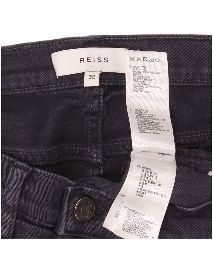 Мужские прямые джинсы Reiss W32 L33, темно-синий, хлопок