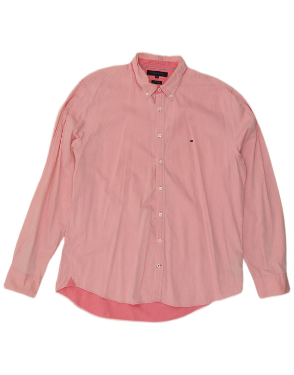 Мужская рубашка Tommy Hilfiger New York Fit 2XL, розовая, хлопок