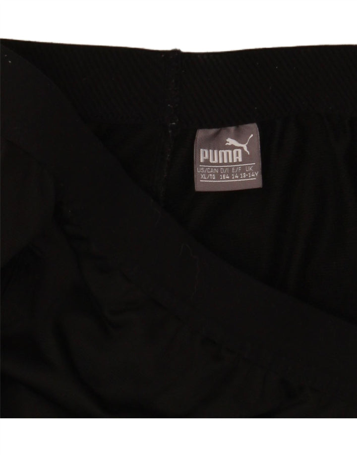 Спортивные брюки PUMA для мальчиков 13-14 лет, черные