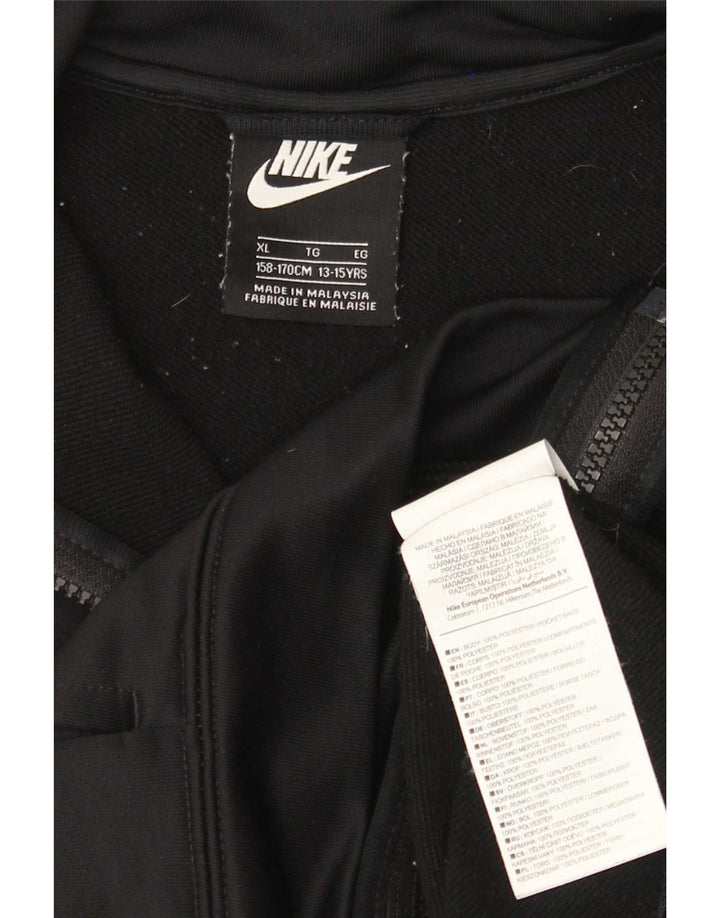 Спортивный костюм Nike для мальчиков, верхняя куртка 13–14 лет, XL, черный полиэстер