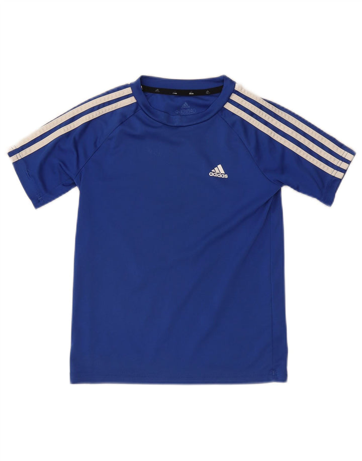 Футболка Adidas для мальчиков Aeroready, топ 9–10 лет, синий полиэстер
