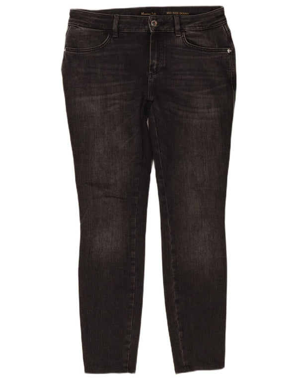Женские джинсы скинни Massimo Dutti со средней посадкой EU 38 Small W28 L27 Серый хлопок