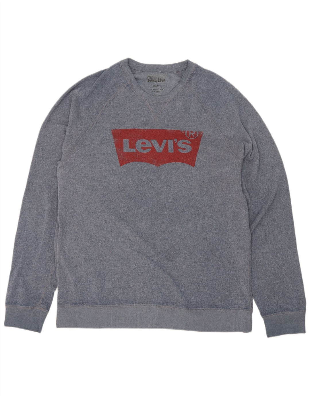 Мужской свитшот с рисунком Levi's, большой синий полиэстер
