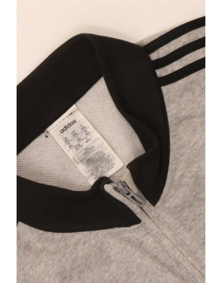 Мужской спортивный костюм Adidas Top Jacket 2XL Серый хлопок с цветными блоками