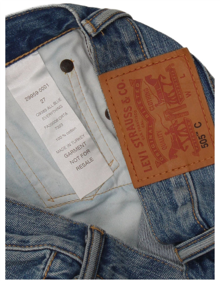 Женские джинсовые шорты Levi's 505 W27, маленькие синие, хлопок