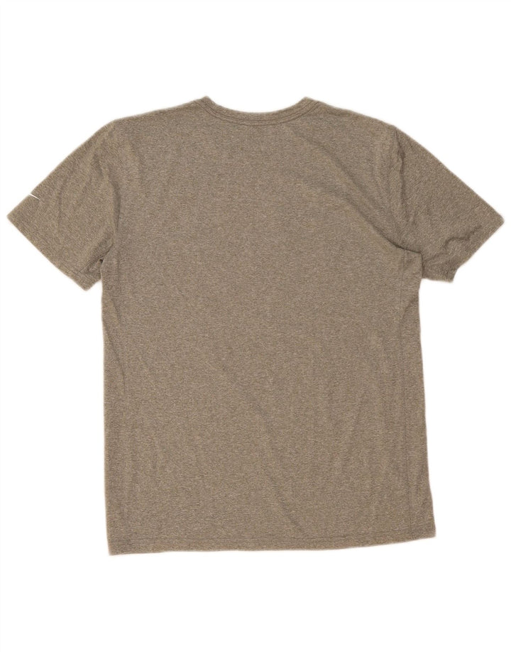 Мужская футболка NIKE Dri Fit с рисунком, средний зеленый, в крапинку