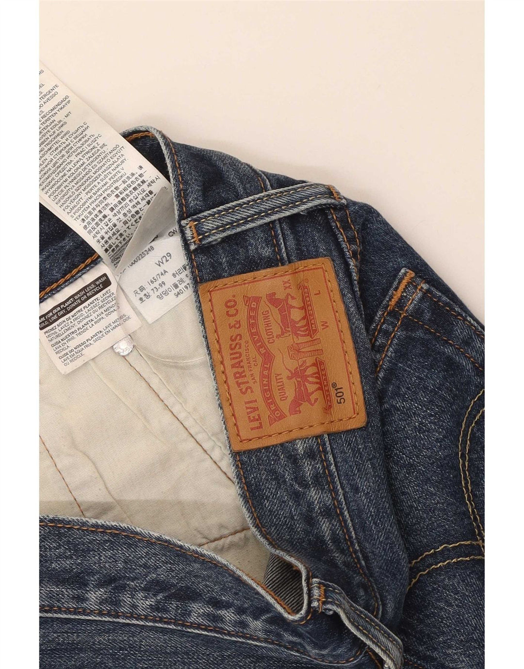 Женские джинсовые шорты Levi's W29, хлопковый средний синий цвет