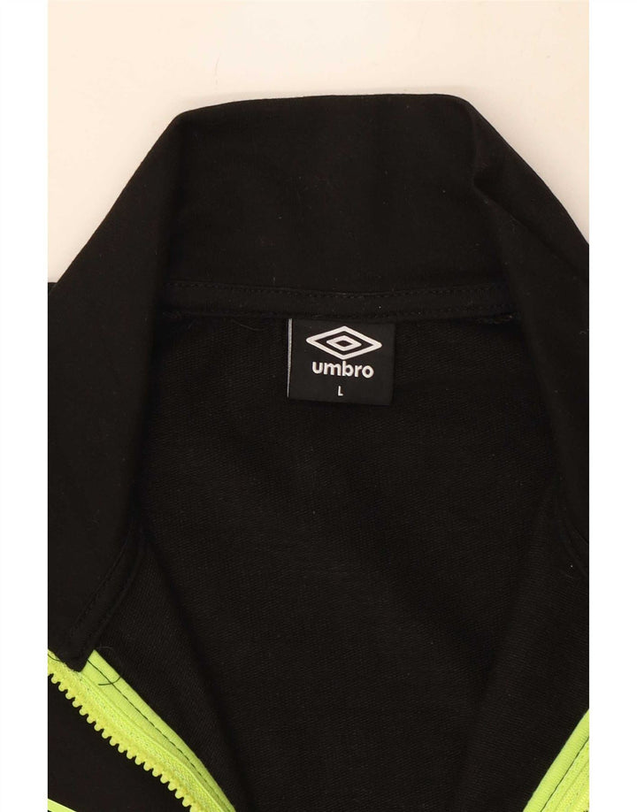 Мужской спортивный костюм Umbro, большая черная куртка из полиэстера
